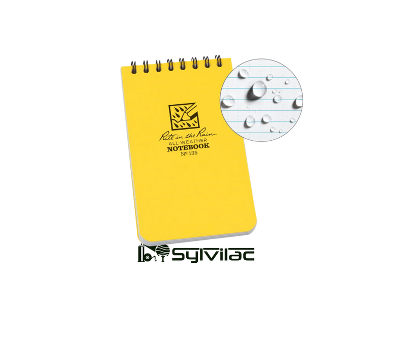 Calepin poche hydrofuge spirale 3x5 135