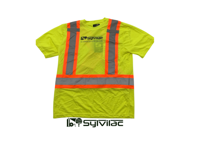 T-shirt Sylvilac avec bandes réfléchissantes