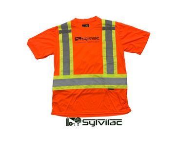 T-shirt Sylvilac avec bandes réfléchissantes