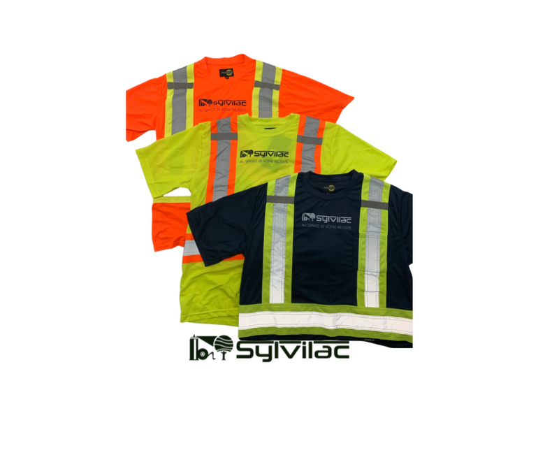 T-shirt Sylvilac avec bandes réfléchissantes